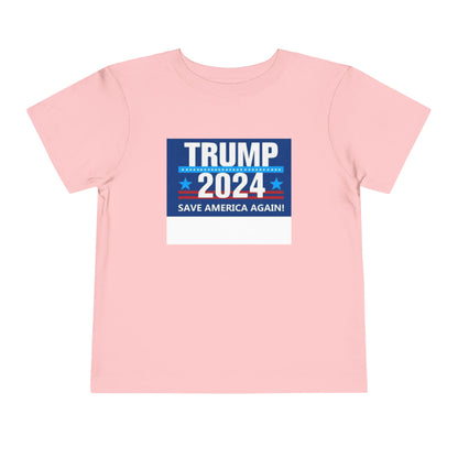 Trump 2024 Camiseta de manga corta para niños pequeños 