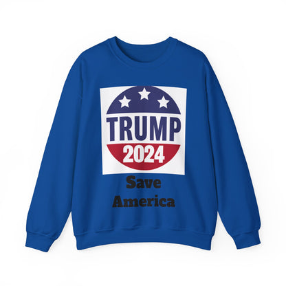 Sudadera con cuello redondo Trump 2024