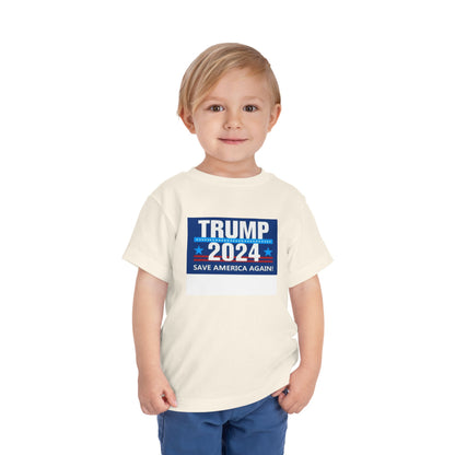 Trump 2024 Camiseta de manga corta para niños pequeños 