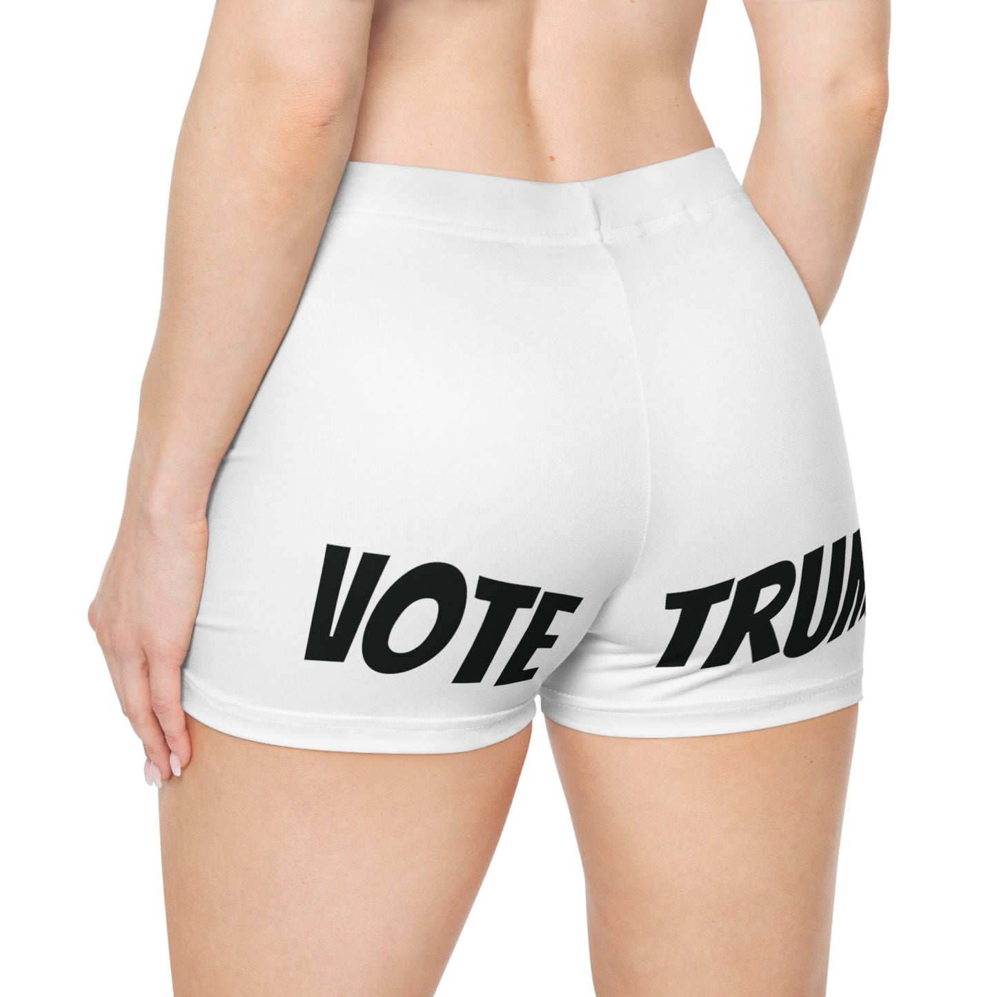 Pantalones cortos de mujer con temática de Trump