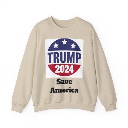 Sudadera con cuello redondo Trump 2024