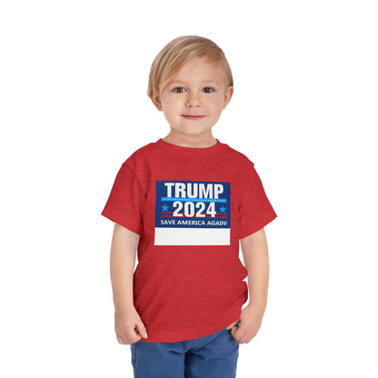 Trump 2024 Camiseta de manga corta para niños pequeños 