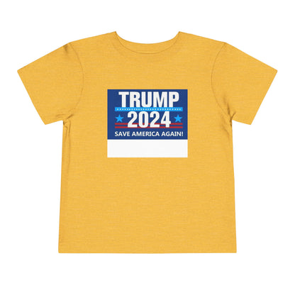 Trump 2024 Camiseta de manga corta para niños pequeños 