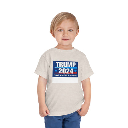 Trump 2024 Camiseta de manga corta para niños pequeños 