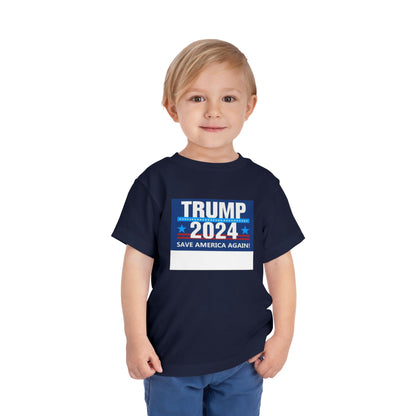 Trump 2024 Camiseta de manga corta para niños pequeños 