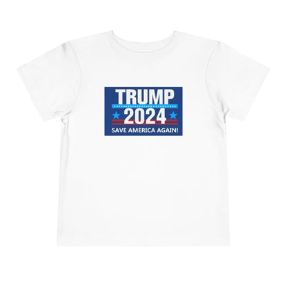 Trump 2024 Camiseta de manga corta para niños pequeños 